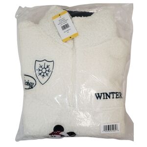 Character Women's Winter Sherpa Pullover Mickey Mouse NWT